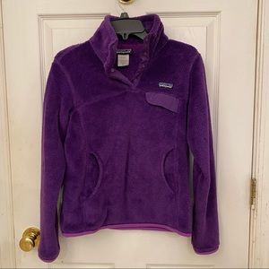 Purple Patagonia Retool Snap Pullover